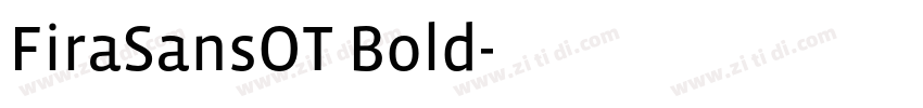 FiraSansOT Bold字体转换